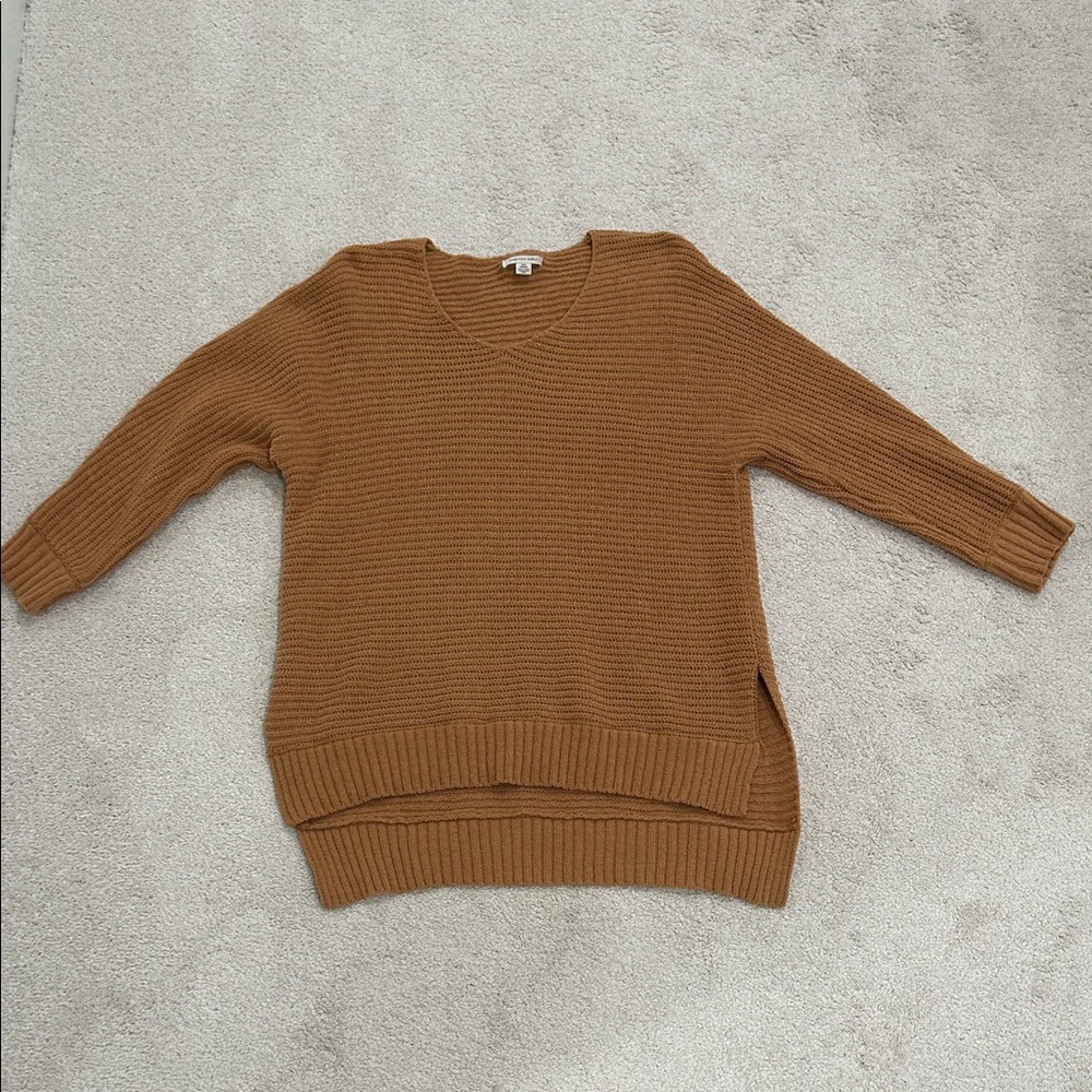 American Eagle Outfitters Brown V-Neck Sweater